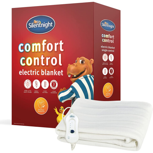 Silentnight Comfort Control Electric Blanket King Size 3 Heat Settings
