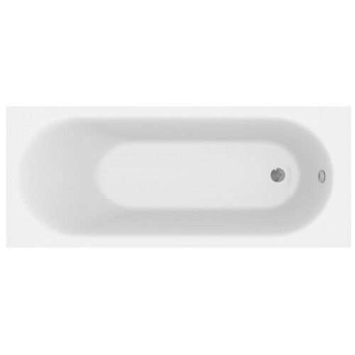 Bathroom 1500x700mm Single Ended Curved Bath Front Panel Acrylic White Bathtub 1