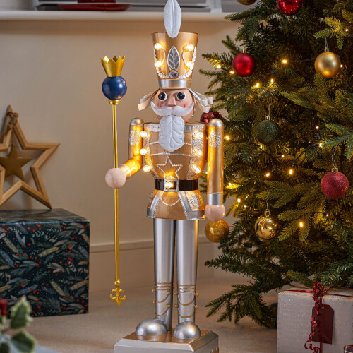 Smart Garden 80cm LED Light Up Novelty Christmas Nutcracker Decoration Indoor Home 1
