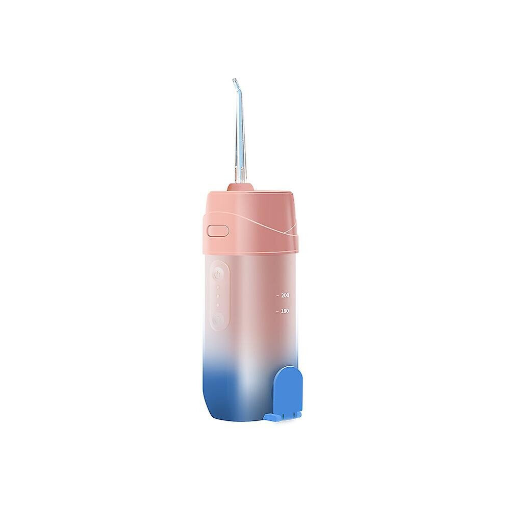 (Pink) Electric Water Flosser Oral Tooth Cleaner Dental Cleaning Tool Calculus Remover