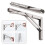 1pc Wall Mounted Folding Brackets 12inch Stainless Steel Hanging Bracket Foldable 1