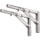 1pc Wall Mounted Folding Brackets 12inch Stainless Steel Hanging Bracket Foldable 2