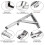 1pc Wall Mounted Folding Brackets 12inch Stainless Steel Hanging Bracket Foldable 3