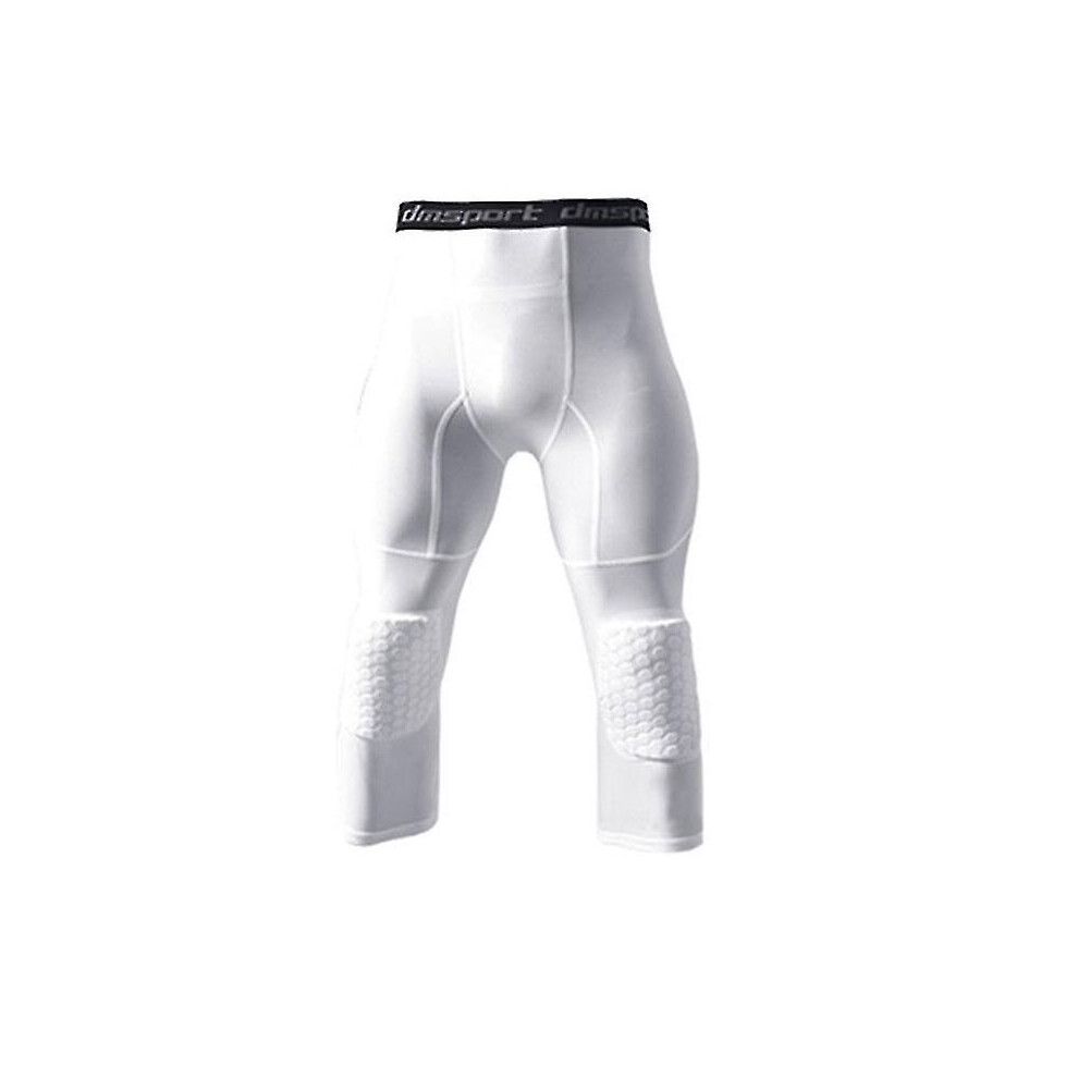 White, XL) Men Basketball Sports Leggings With Knee Pad Compression  Trousers Sports Trousers on OnBuy