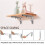 1pc Wall Mounted Folding Brackets 12inch Stainless Steel Hanging Bracket Foldable 4