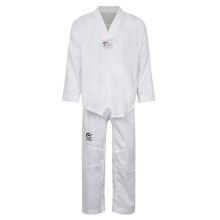 (7/200 cm) Playwell Wtf Approved Taekwondo White V Fighters Suit