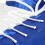 (140 cm) PLAYWELL COMPETITION WUSHU SILK UNIFORM - WHITE/BLUE 4