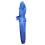 (140 cm) PLAYWELL COMPETITION WUSHU SILK UNIFORM - WHITE/BLUE 3