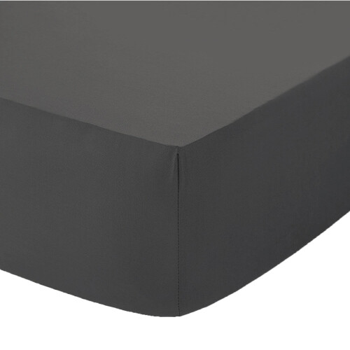 (Single, Charcoal) Deep fitted Sheet 25cm BedSheets 100% PolyCotton 1