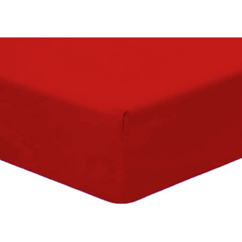 (Double, Red) Deep fitted Sheet 25cm BedSheets 100% PolyCotton