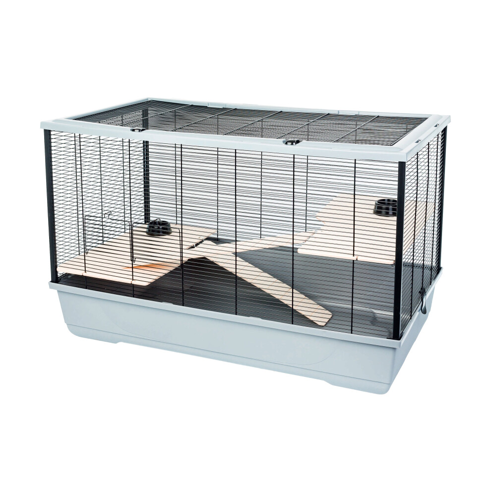 Little-Friends (Grey) Rat Hamster Pet Animal Cage 2 Tiers Langham Xl Grey