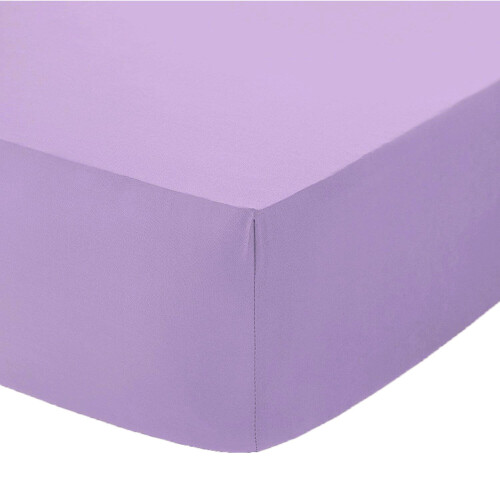 (Double, Lilac) Deep fitted Sheet 25cm BedSheets 100% PolyCotton