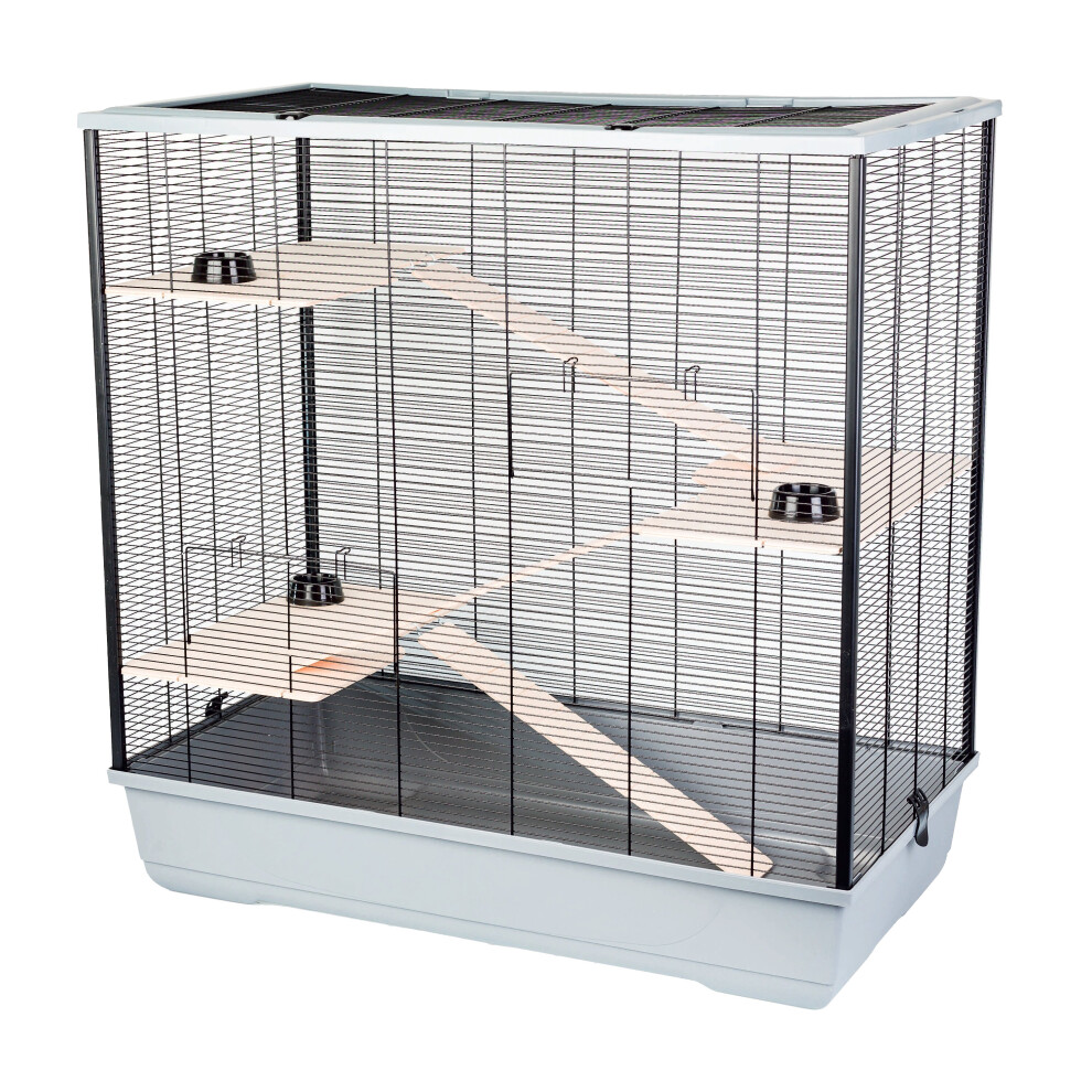 Little-Friends (Grey) Rat Hamster Pet Animal 3 Tiers Cage The Belfry Xl Grey