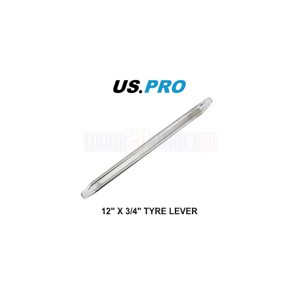 US PRO Tools 12" Heavy Duty Metal Tyre Lever - Flat Wheel Removal/Change 6869