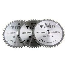 Vewerk 3 Pack - 160 X 20 / 16MM TCT Circular Saw Blade 36T 48T 60T 2971