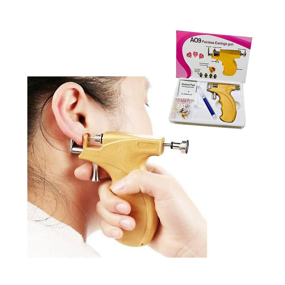 Painless Earring Piercing Gun Set Nose Navel Lip Piercer Kit Body Piercing Tools
