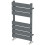 Modern Flat Panel Heated Towel Rail Radiator Anthracite 650x400 Straight Valves 5