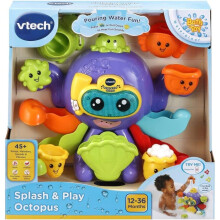 VTech Splash & Play Octopus Interactive Bath Time Activity Toy with Sounds & Phrases