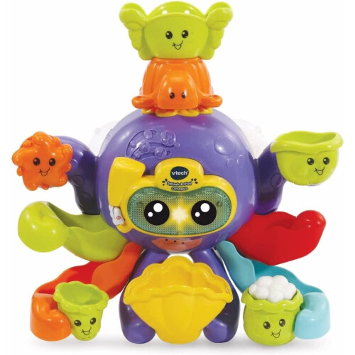 VTech VTech Splash & Play Octopus Interactive Bath Time Activity Toy with Sounds & Phrases 1