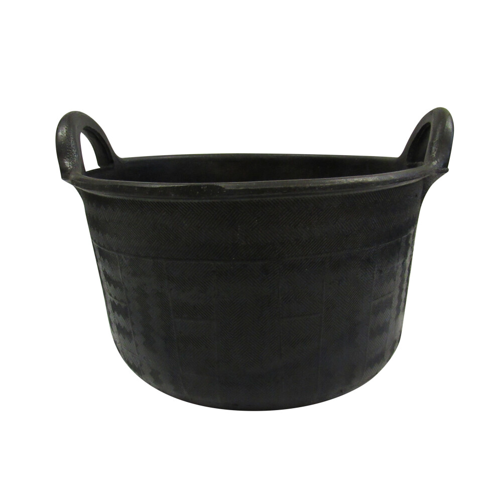 Heavy Duty Rubber Flexi Tub 30L (Builders Storage Bucket with Handles)