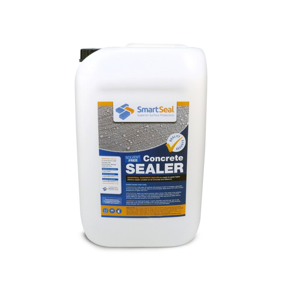 (25 Litres) Smartseal Concrete Dustproofer - Effective Concrete Sealer & Dustproofer For Concrete Surfaces - Easy To Apply Premium Concrete Dustproofer.