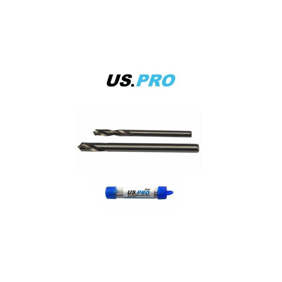 US PRO 2pc HSS Cobalt Spot Weld Drill Set 6 - 8mm 2624