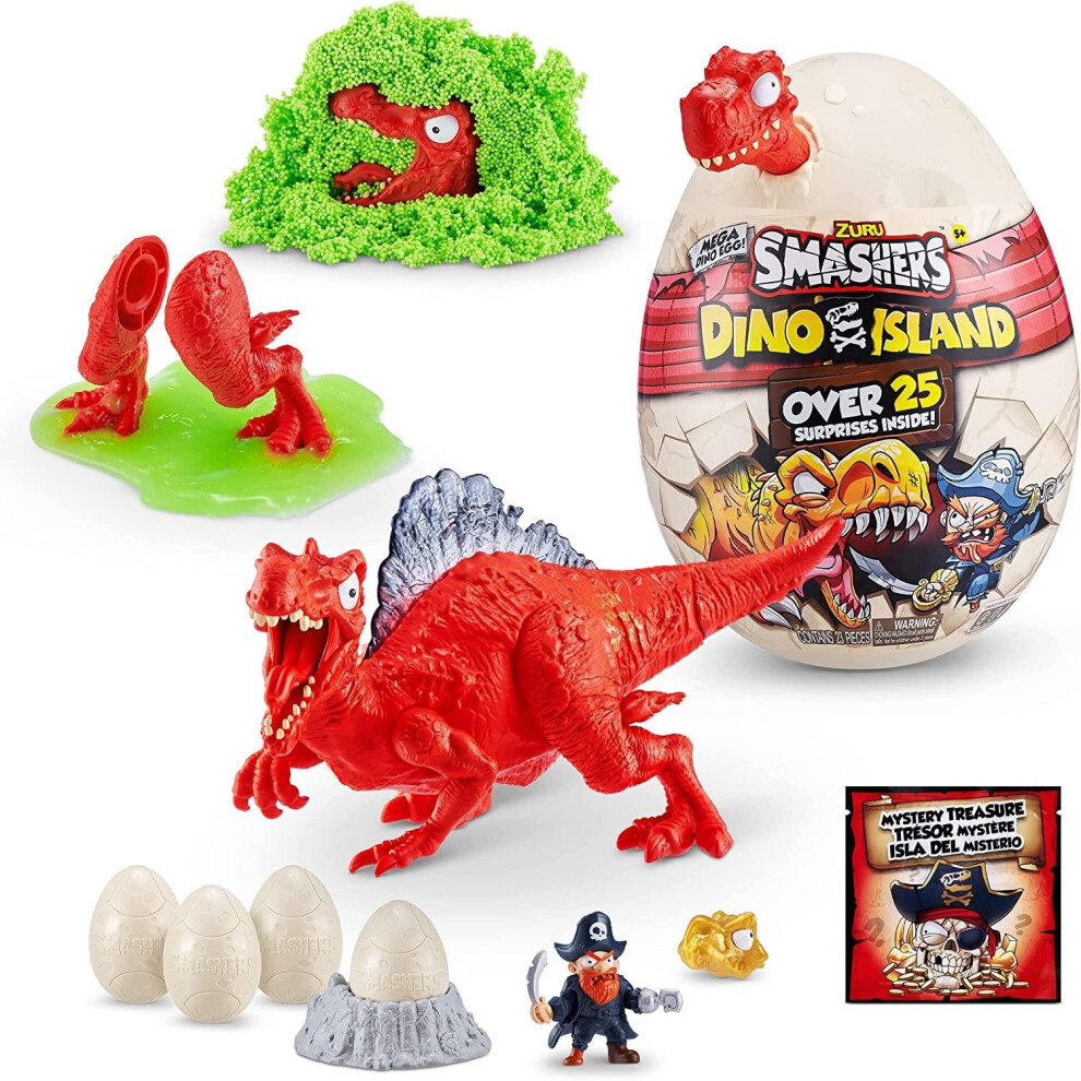 Smashers Dino Island Surprise Mega Egg, Spinosaurus RED HEAD