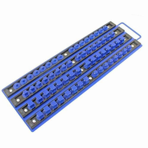 Rotating Socket Rail US PRO Tools Socket Rail Storage Tray With 64 Rotating 1/4