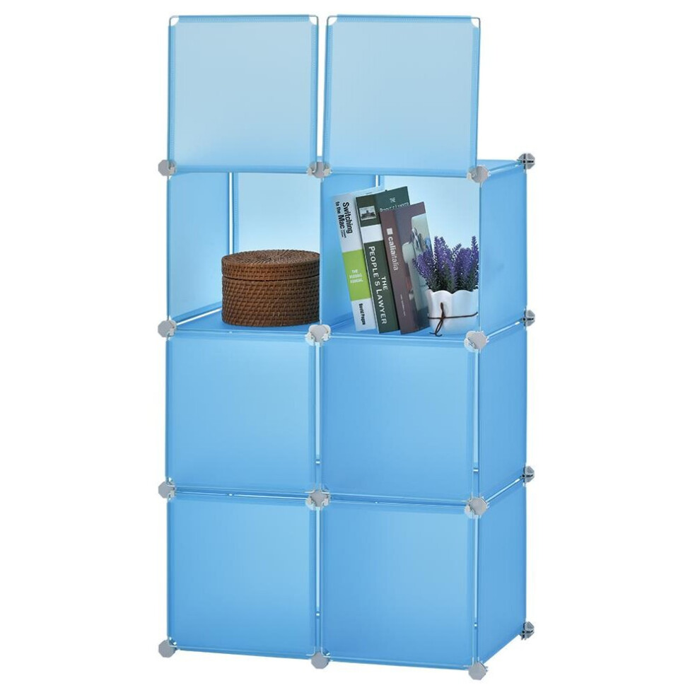 (Blue) Hampton & Stewart DIY 6 CUBE ORGANISER