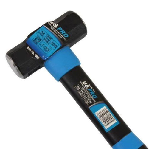 us pro US PRO Tools Double Face 2LB Lump Sledge Hammer With Fibreglass Handle 4502 2