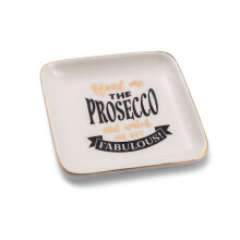 Hand The Prosecco & Watch Me Fabulous Ceramic Trinket Tray Sentimental Gift Idea