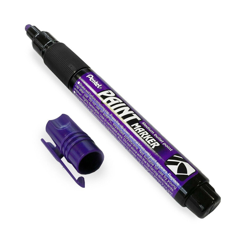 Pentel Permanent Cellulose Paint Marker Pens - Mmp20 - Single - Violet