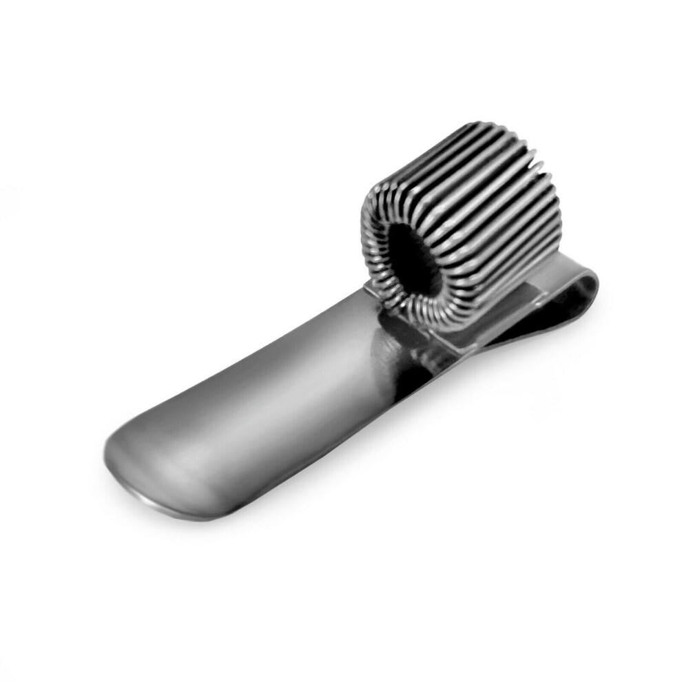Ashton and Wright - Single Metal Pen Holder with Pocket Clip - Ideal for Doctors/Nurses/Pilots - Single - Silver