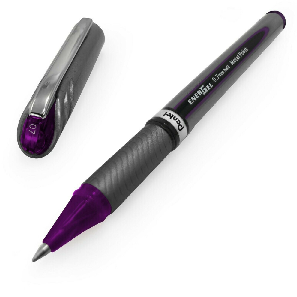 Pentel Energel BL27 Gel Rollerball Pen - 0.7mm Tip - Violet - Single