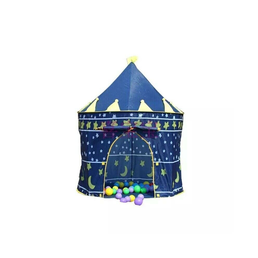 (BLUE) KIDS POP UP PRINCESS CASTLE TENT INDOOR/OUTDOOR-image-OPC-P9W5TDY-NEW