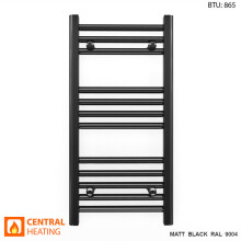 (300 x 700mm High) Matt Black Bathroom Designer Towel Radiator