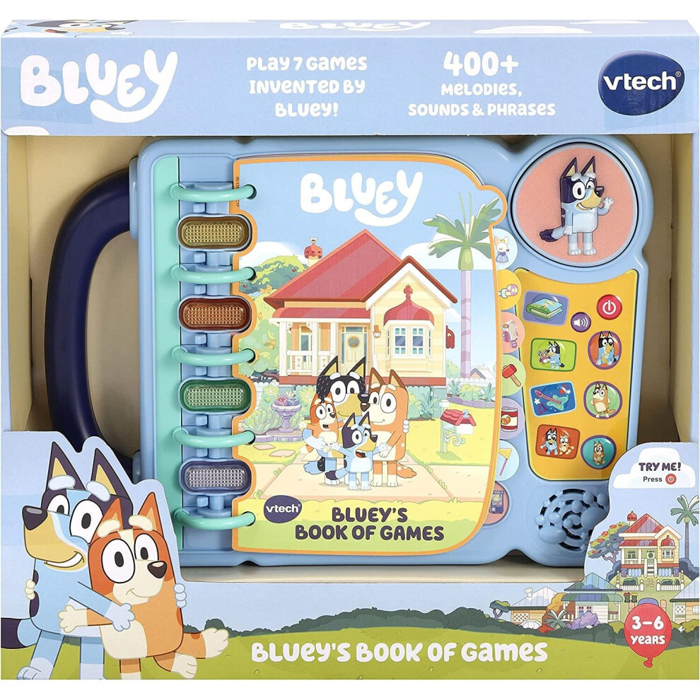 Vtech Bluey?S Book Of Games | Interactive & Educational Learning Activities Size 7