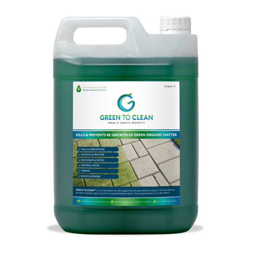 (5 Litres) Biodegradable Algae and Organic Growth Remover - Smartseal Green to Clean
