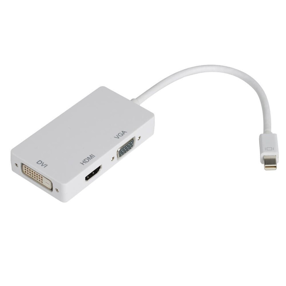 Thunderbolt / Mini DisplayPort Adapter HDMI / DVI / VGA 3in1