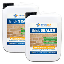 (2 x 5 Litres) Smartseal Brick Sealer - Highly Protective Breathable Water & Damp Proof Sealer for Brickwork, Masonry & Concrete