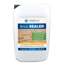 (25 Litres) Smartseal Brick Sealer - Highly Protective Breathable Water & Damp Proof Sealer for Brickwork, Masonry & Concrete