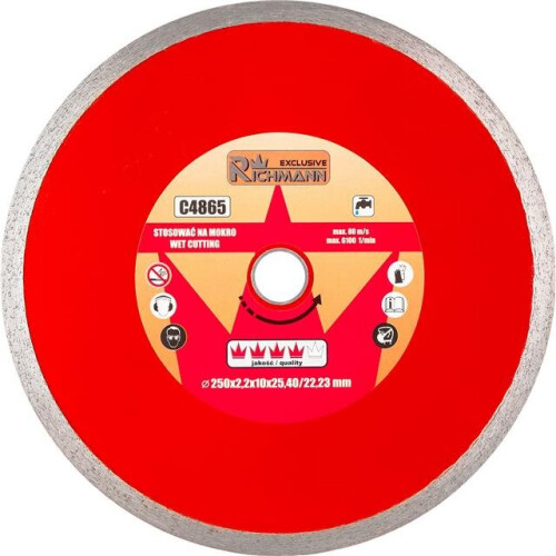 RICHMANN C4865 tile cutting diamond disc 250mm bore 25.4 -22,2