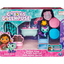 Gabby?s Dollhouse Primp & Pamper Bathroom With MerCat Figure