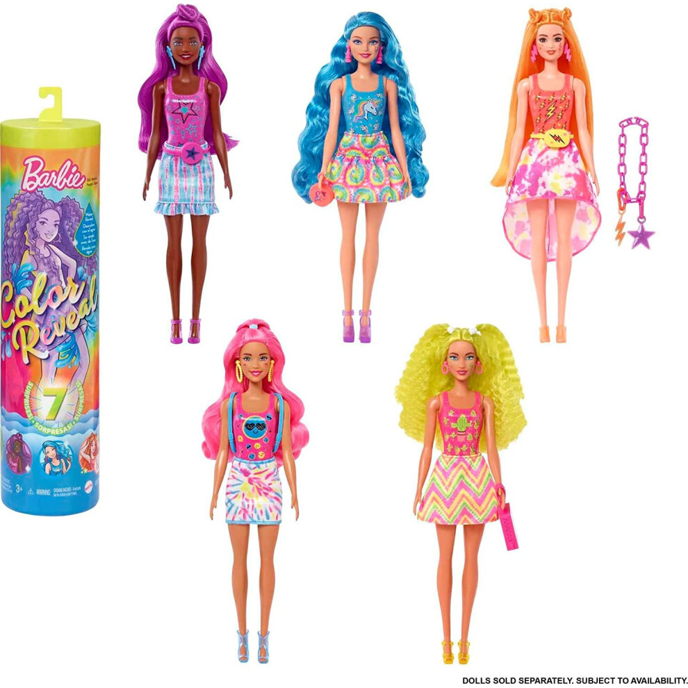 Barbie Colour Reveal Doll Neon Tie Dye