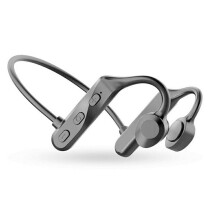 (Black) Bone Conduction Earphones Wireless Headphones Sport Bluetooth Headset