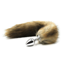 Brown Long Tail Fantasy Cosplay Metal Fantasies Sex Toy Fun Best