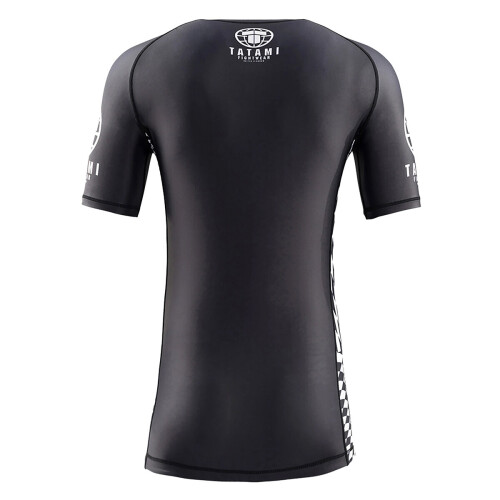 (Small) Tatami Mens Black Raid Short Sleeve Rash Guard 1