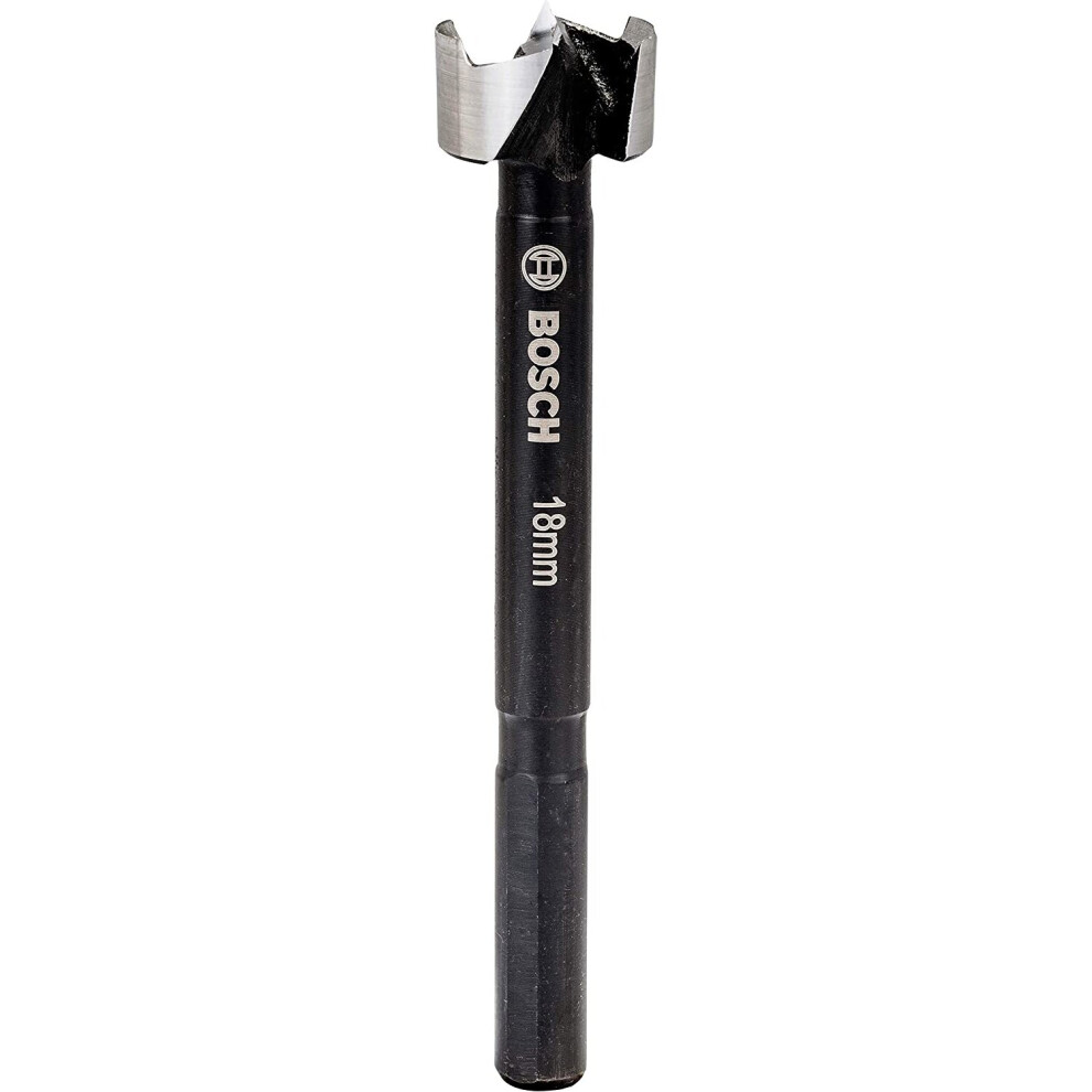 Bosch Professional 2608577005 Forstner Bit (for Wood, ? 18 mm, Length 90 mm, Drill Accessories), Silver/Black