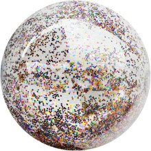 LIOOBO Glitter Confetti Beach Ball,16 Inches Inflatable Beach Ball, Transparent Sequin Ball Kids Water Toys for Swimming
