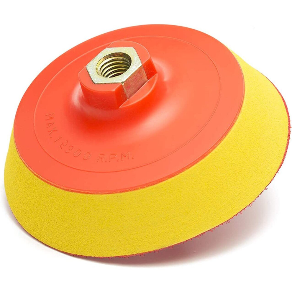 Glass Polish 12637 Rotary Sander Hook And Loop Backer, Rotary Polisher Backer | Thread: M14x2 | ? 150 Mm 5012121126373
